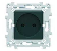 Prise 2P SansVis anthracite - HAGER WE102A