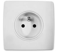 Zenitech Prise encastrable Diwone 2P+T 16A borne-auto + griffes Blanc