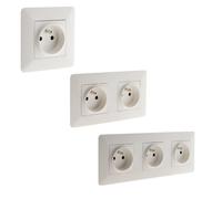 Zenitech - Prise 2P+T 16A + double prise + triple prise - Simplea