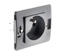 Prise 2P+T 16A Venus composable - noir - Zenitech