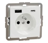 Prise 2P+T avec USB A et USB C 3A blanc SDD111072 Sedna Design Schneider