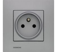 Prise 2P+T Delta Viva Siemens Silver - dispo 48h