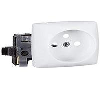 Legrand Prise de courant fort saillie composable 86127 2P+T 16A Bornes automatiques Blanc RAL 9010