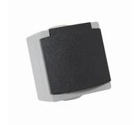 Prise 2P + T Gris perlé