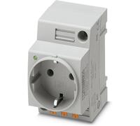 Prise 2P+T modulaire Phoenix Contact EO-CF/PT/LED gris 1 pc(s)