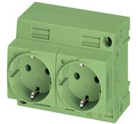 Prise 2P+T modulaire Phoenix Contact EO-CF/UT/LED/DUO/GN vert 1 pc(s)