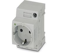 Prise 2P+T modulaire Phoenix Contact EO-CF/UT/LED gris (L x l) 60 mm x 45 mm