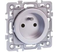 Prise 2P+T Silver Square (60460) G