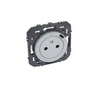 Prise 2P+T Surface avec chargeur USB Type-C dooxie livrée avec support - finition alu - 600441 - Legrand