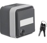 Prise 2P+T verrouillable Berker 47393505 W.1 apparent gris, gris clair