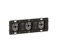 Prise 3x2P+T 16A 250V Céliane précâblée connexion à bornes automatiques - LEGRAND - CM0113