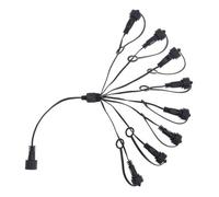 Prise 8 sorties noir pour guirlande Smart Connect Lotti