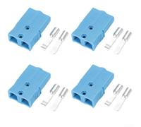 Prise à courant élevé 75 a 2 pôles pour nouvelles applications d'énergie pour construction robuste PC ignifuge jusqu'à 600 V AC gris bleu noir ensemble (bleu)