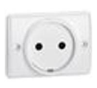 Prise à encastrer 2P pour plinthe 16A 250V blanc - LEGRAND - 050806 Noir G
