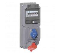 Prise à entraxes unifiés fixe Hypra 32A - 3P+N+T - 380V~ à 415V~ - plastique - IP44