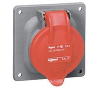 Legrand Prise fixe à entraxes unifiés Hypra 32A - 3P+T - 380V à 415V - Plastique - IP44