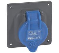 Prise à entraxes unifiés Hypra 16A - 2P+T - 200V~ à 250V~ - plastique - IP44