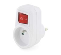 Prise adaptateur Chacon prise On/Off Easy Switch 16A 3500W Blanc