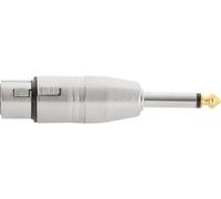 Pronomic Adaptateur AD-JMXF - Jack Mono 6,3mm mâle vers XLR femelle - Pré-câblé et prêt à l’emploi - Pointe de connecteur dorée - Construction robuste - Boîtier en métal moulé sous pression