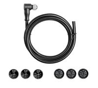 Prise aéronautique M12 L-Code 3 broches 4 broches 5 broches Connecteur étanche de type D 15 A 4 + PE Prise mâle femelle 2 mètres coude droit IP67 (coude F, 1,5 carré, 3 broches (2 PE))