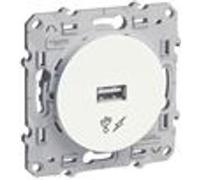 Schneider Electric - Odace, prise alimentation USB 5V Anthracite - S540408