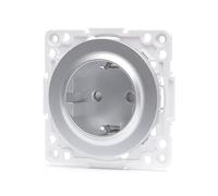 Prise allemande 1 voie argentée idéale pour des connexions électriques sûres et efficaces. Compact et élégant, modernise vos espaces avec style.
