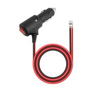 Prise allume-cigare 12 V avec interrupteur marche/arrêt, adaptateur allume-cigare 16 AWG, prise 12 V intégrée 15 A, charge stable pour radio CB, refroidisseur (0,6 m)