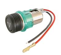 Prise allume cigare 12 V - Universel - A encastrer - Avec éclairage - Arrêt automatique - Fils inclus