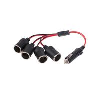 Prise allume-cigare de voiture avec 3'4 prises 240 W de sortie 12 V-24 V étanche pour voiture moto cordon d'alimentation allume-cigare
