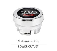 Prise Allume-Cigare De Voiture, Housse Étanche, Étui De Protection Pour Audi A1 A3 A4 A5 A7 A8 Q3 Q5 Q7 S3 S4 S5 S6 S7, Accessoires-Pour Audi-Argent