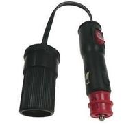 Prise allume-cigare - HTC EQUIPEMENT - Double Embouts - 12/24V - 8A - Interrupteur lumineux ON/OFF