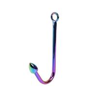 Prise anale Acier inoxydable Crochet Anal Perles Métal Arc-En-Ciel Petit Moyen Grand 3 boules Ensemble Butt Plug Crochet Sex Toy