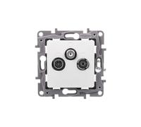 Prise antenne NILOE RTV SAT terminal 10 dB blanc 764565