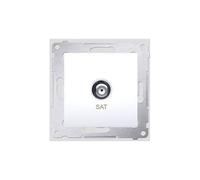 Prise antenne SAT - Kontakt-simon - DASF1.01/11 - Blanc - Prêt à poser - Unique