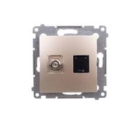 Prise antenne type F+ ordinateur Simon 54 DASFRJ45.01/44