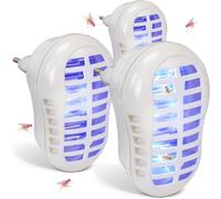 Prise Anti-Mouche Avec Lumière Uv - Lot De 3 Piège À Mouches De Fruits Pour La Cuisine Portée 20 M² Certifié Gs Tue Mouche Éléctrique Répulsif Anti Insectes.