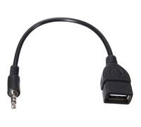 Prise Audio aux mâle 3,5 mm vers USB 2.0 Un adaptateur de câble femelle Jack OTG Convertr