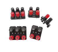 Prise Audio Externe WP 2 4 6 pôles, connecteur de Prise Banane de 4mm, amplificateur de Haut-Parleur, bornier à vis, Broche Droite/courbée(Color:WP4 Strainght Pin,Size:2Pcs)