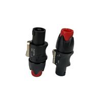 Prise audio professionnelle for NEUTRIK SPEAKON NL4FC, 20 pièces/lot, mélangeur d'amplificateur de tête de haut-parleur NL4MP, connecteur ohm à 4 broches(DB-0502)