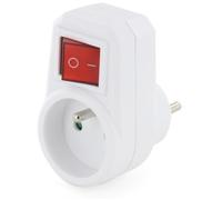 Prise avec interrupteur - CHACON - Easy - Blanc - 1 prise - Intérieur