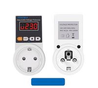 Prise avec protection automatique contre les surtensions, CA 220 V 16 A, protection réglable contre les surtensions, protection contre les surtensions (UE Avec Affichage)