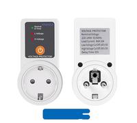 Prise avec protection automatique contre les surtensions, CA 220 V 16 A, protection réglable contre les surtensions, protection contre les surtensions (UE Sans Affichage)