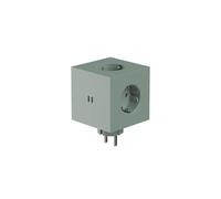 Avolt - Square 2 Socket Extender w/30W Dual USB-C Oak Green