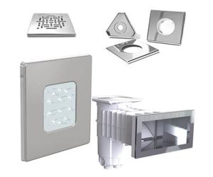 Prise balai Weltico + Cache vis carré inox