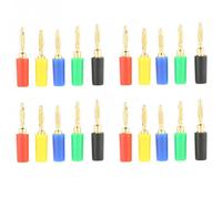 Prise banane à montage sur panneau, 20 pièces, 2mm, couleurs mélangées, connecteur de sondes de Test pour amplificateur et Test électrique