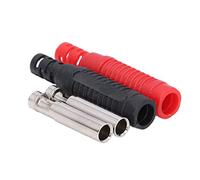 Prise Banane Femelle en Laiton, 5 Ensembles de Prises Bananes avec Lanterne de Sécurité Jack Isolée, Accessoires Electriques Décoratifs