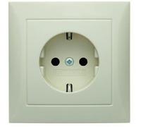 Berker 47428982 Prise de courant Schuko Blanc brillant