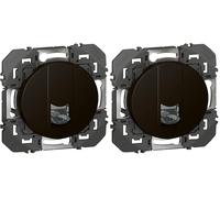 Prise blindée RJ45 Cat.6 STP Dooxie Legrand - Noir mat (Lot de 2)