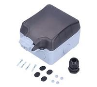 Prise, Boîtier de prise murale d'extérieur étanche IP66 110-250 V 15 A 3 trous style américain noir