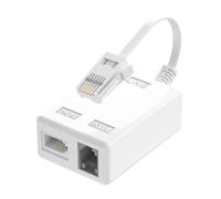 Prise Bt Vers Adsl Rj11 Répartiteur De Microfiltre Internet Haut Débit, Bt Mâle Vers Bt Et Rj11 Femelle Pour Modem Fixe Routeur Wifi Prise Téléphone Prise Blanc Câble Répartiteur Sky, Bt